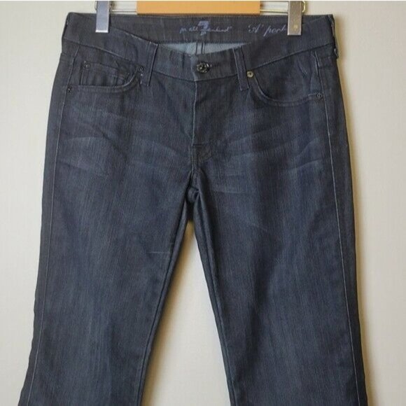 7 For All Mankind 'A' Pocket Boot Cut Jeans Mid Rise 28 - Picture 3 of 14